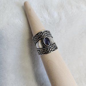 Sterling Silver and Blue Tanzanite Ring. Worn Once. Size 6 1/4